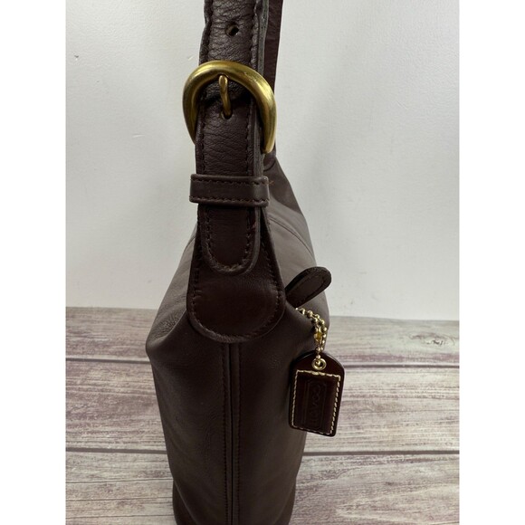 Vintage COACH 4148 Dark Brown Leather Soho Shoulder Bag Made in USA EXCELLENT - Picture 6 of 16